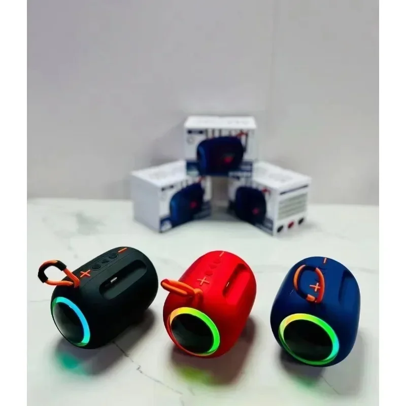 

Wireless Bluetooth Speaker Cloth Carries Lights, Small Stereos, and A Subwoofer Small Steel Cannon Card Inserted Support