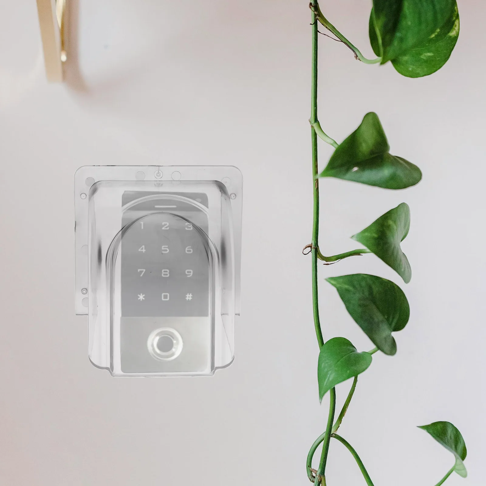 Doorbell Rainproof Cover Clear Transparent Protector for Fingerprint Access Control Attendance Machine Outdoor Use Waterproof