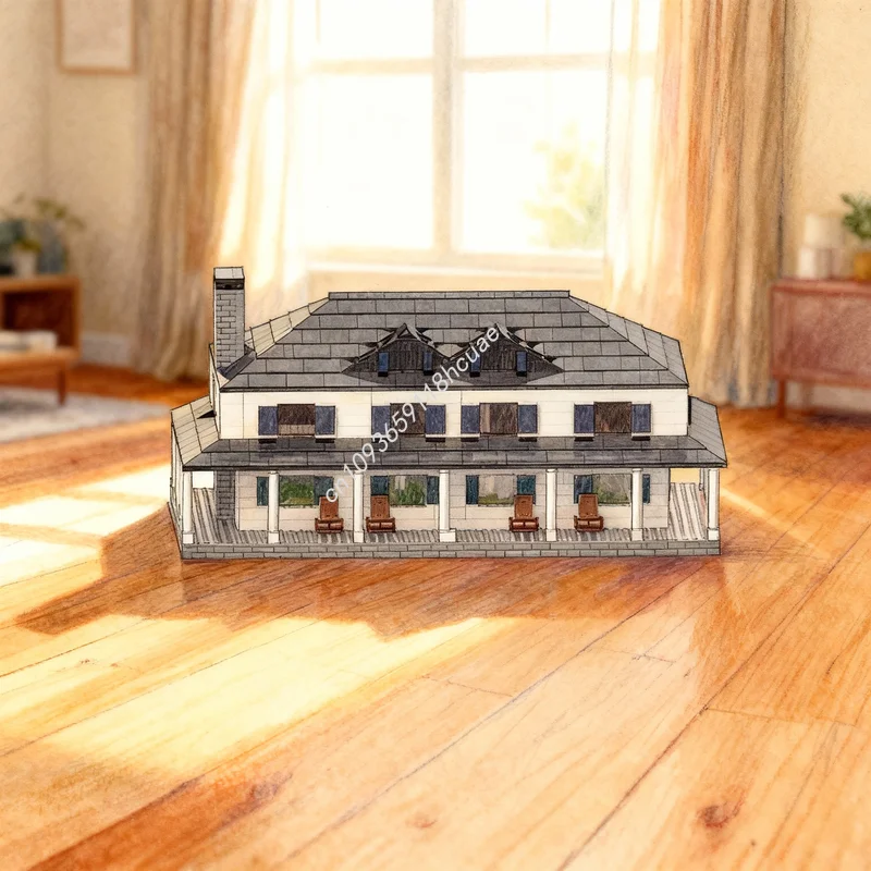 3076 pièces MOC Ferme Modulaire, Modèle de Ruelle, Blocs de Construction, Architecture, Cadeaux de Noël, Jouets, Idée Créative DIY, Éducation