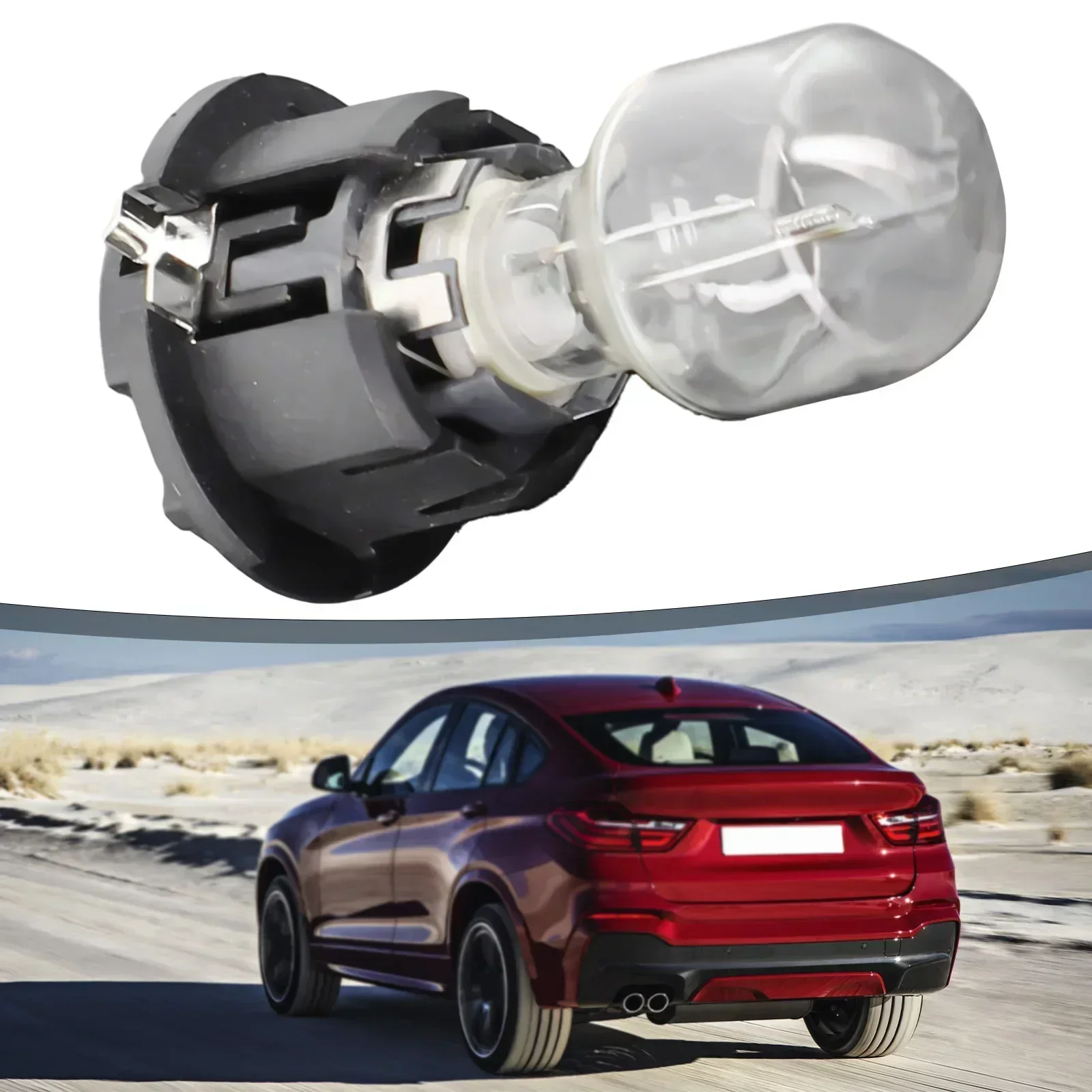 Car Rear Tail Light Bulb With Holder Base For BMW X4 F26 2014-2018 OEM: 63217954459 Taillights Bulb With Support Bracket Kit