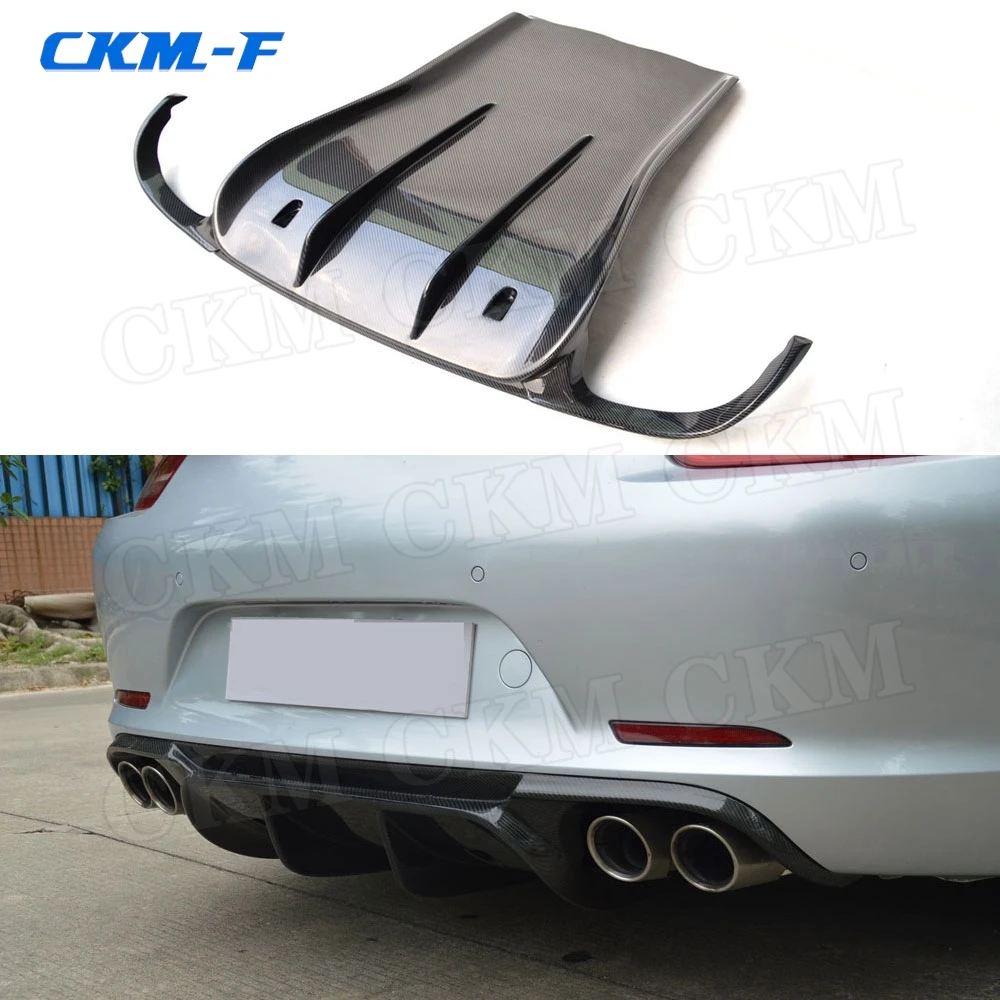 

Carbon Fiber Rear Lip Spoiler Diffuser for Porsche 911 991.1 991.2 Carrera 991 GT3 2012 2013 2014 2015 V Style