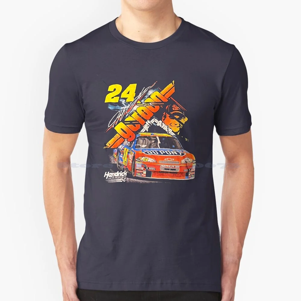 Jeff Gordon #24 Racing Hype Vintage T Shirt 100% Cotton Tee Jeff Gordon Dale Earnhardt Daytona Racing Hype Vintage Car Bill