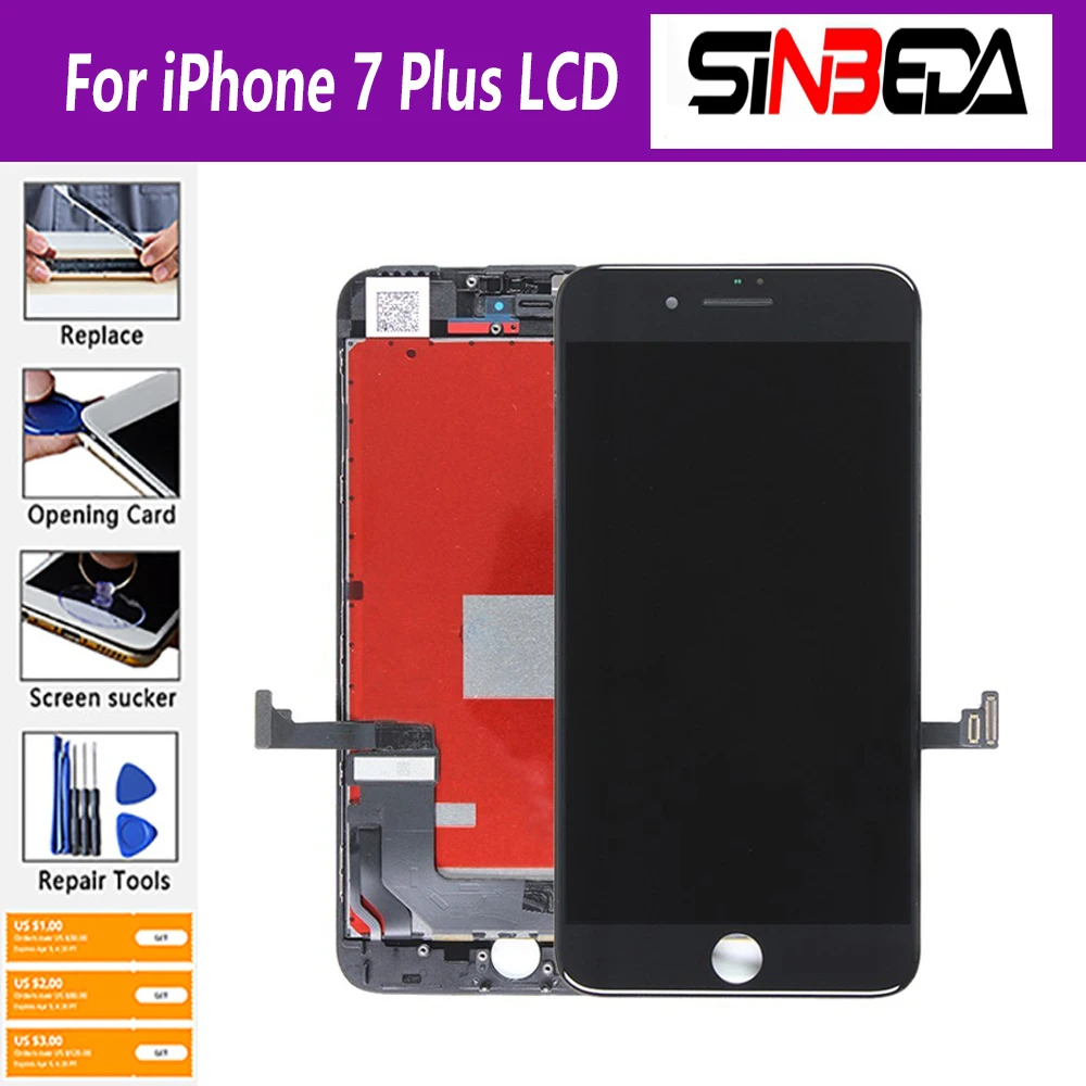 

5.5" Screen For iPhone 7 Plus LCD Display With 3D Touch Digitizer Assembly Replacement For iPhone 7 Plus LCD Screen Display