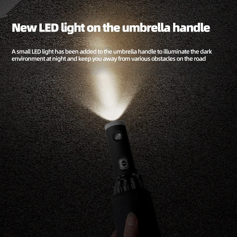Car Led Light Automatic Folding Windproof Sunshade Umbrella For Chevrolet Aveo Bolt Cavalier Cruze Onix Orlando Silverado Spark