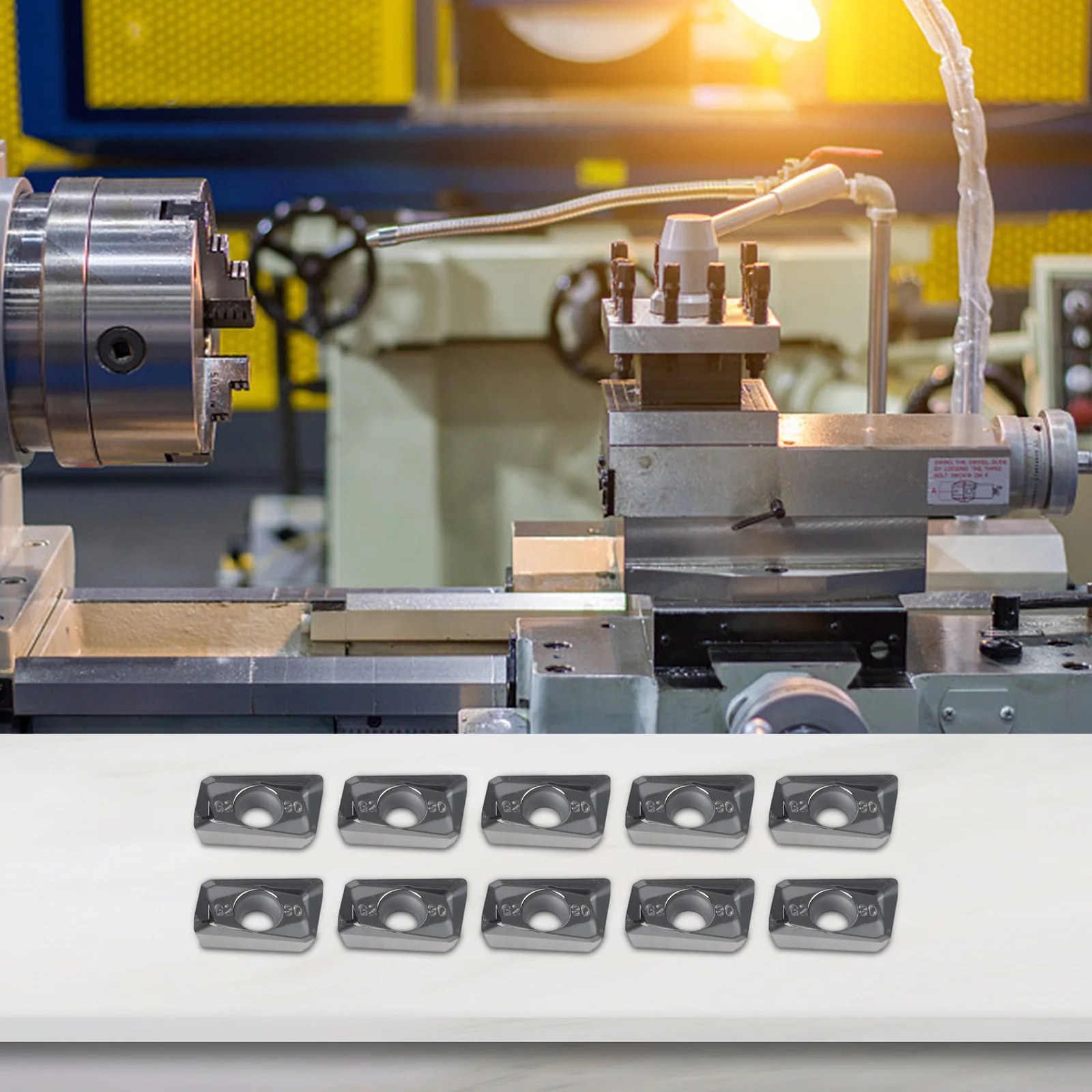 Duidelijke voordelen in verwerkingssnelheid 10 stuks APMT1604 APGT1604PDFRG2MA H01 CNC hardmetalen freeswisselplaten voor aluminium