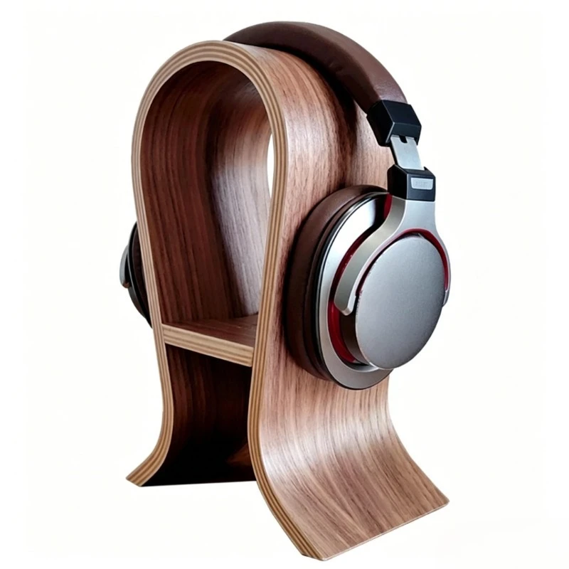 Earphone holder Solid wood headset creative computer earphone rack Earphone hanger for display rack