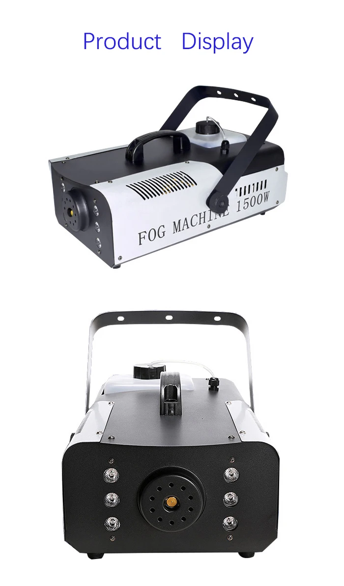 1500 W DMX RGB Nebelmaschine mit kabelloser Fernbedienung, LED-Nebelmaschine, DJ-Lichter, Disco-Beleuchtung, Bühne – Detail 4