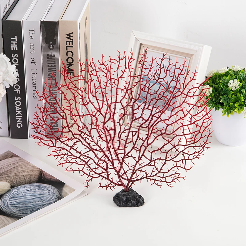 Tree Shape Resin Coral Aquarium Decoration Fishing Tank Landscaping Decor Sea Iron Tree Plastic Coral Aquarium Decor Plants