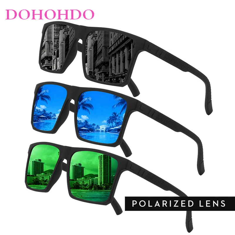 

Square Polarized Driving Photochromic Lenses Night Vision Sunglasses Man Women Outdoor Sports Cycling Anti-glare Goggles UV400