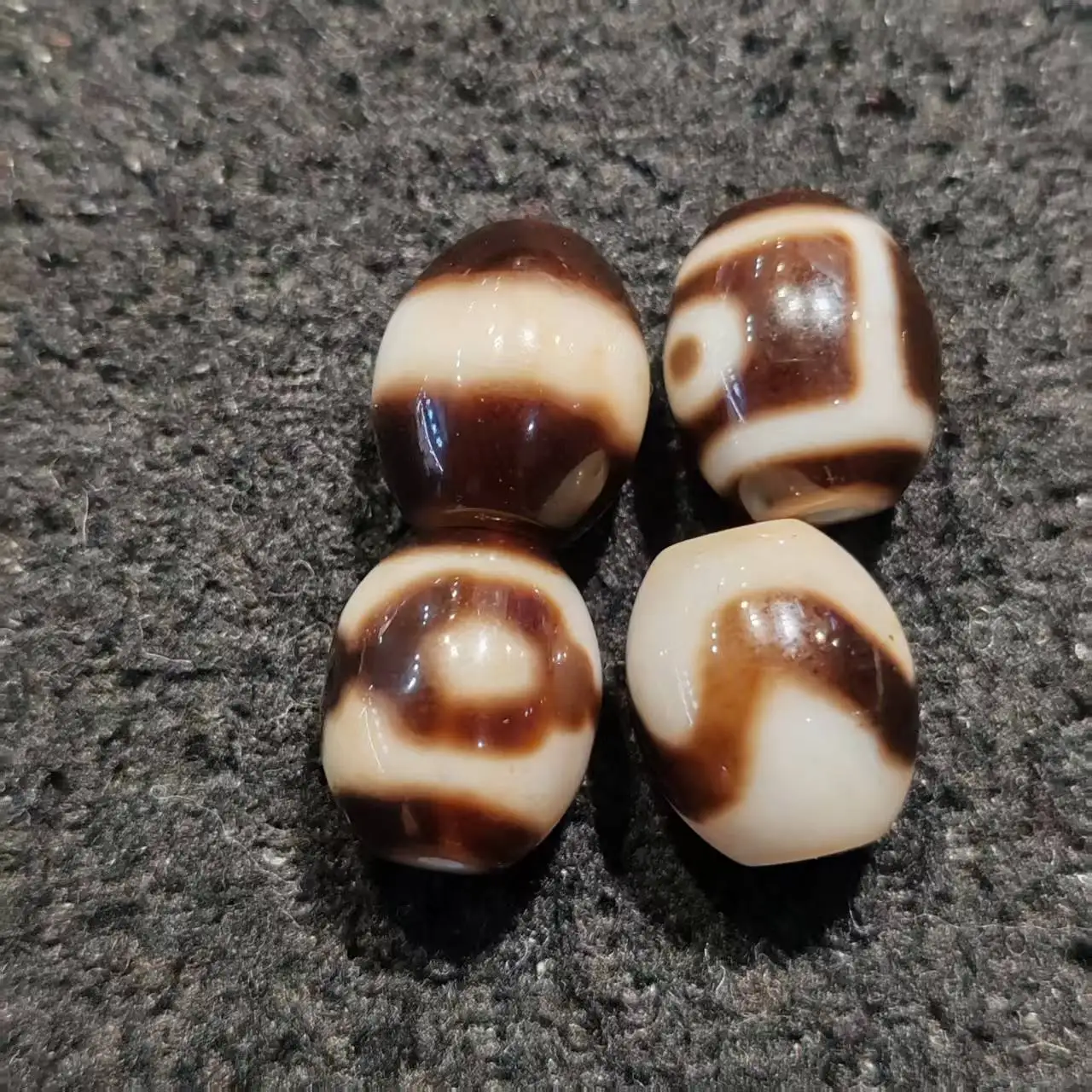 

10 шт., Тайваньская инфильтрация, 12*14 мм, серая кожа, гладкий агат, ожерелье Tianzhu в этническом стиле, кулон, аксессуар «сделай сам», Dzi