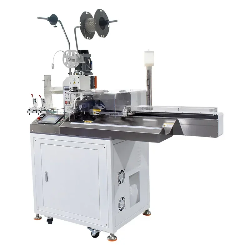 The five wire single head soldering machine is capable of fully automatic single head tinning soldering machine