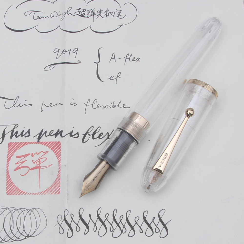 Jinhao 9019 Extra Fine Flex Nib Fountain Pen Super Rlastic Flexes