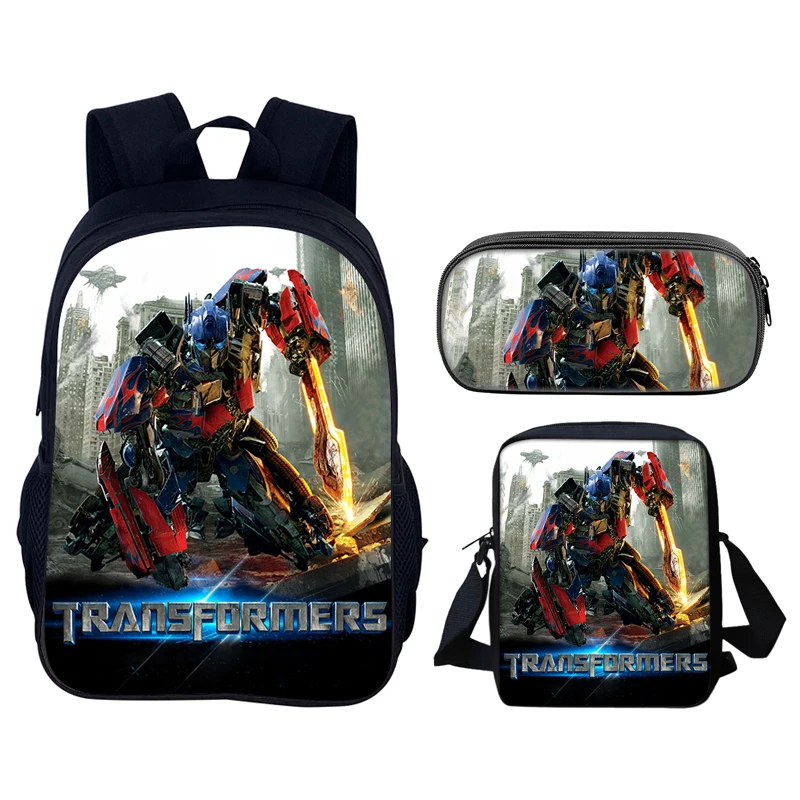 T-Transformers Kids Backpack,Shoulder Bags, Pencil Bags, Light Weight School Backpack, Large Capacity Camping Rucksack