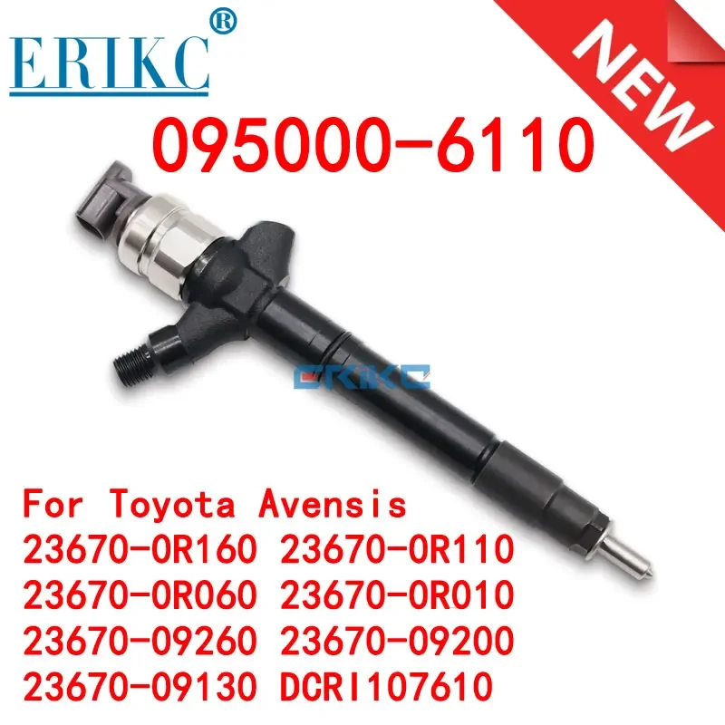 23670-09130 Common Rail Injector 095000-6110 095000-6111 095000-6112 FOR Toyota Avensis 2.2 D 2AD-FTV 23670 09130