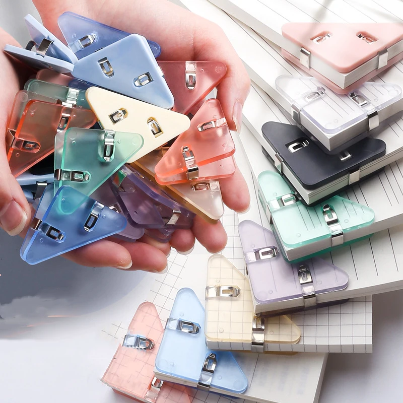 コーナーペーパークリップ、ブックマーク、ブックマーク、ドキュメント、文房具、オフィス、デスクオーガナイザー、5個