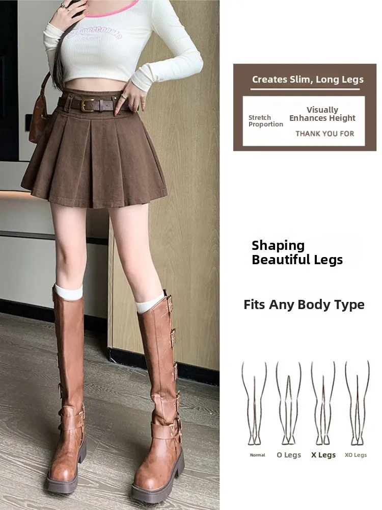 Taille haute a-ligne jupe plissée femmes automne hiver Faion f corps jupe ort jupe moulante jupe coréenne Sle