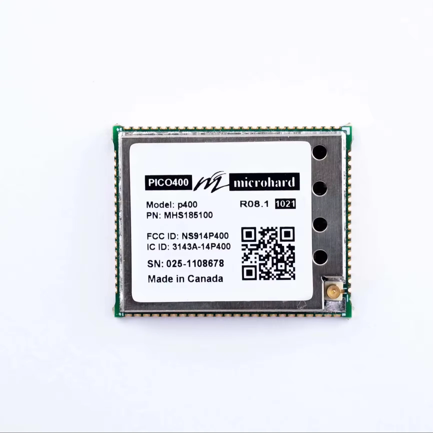 Microhard P400 OEM Multi Frequency 400 900 MHz Wireless Modem MHS185100 Wireless Data Transmission Module