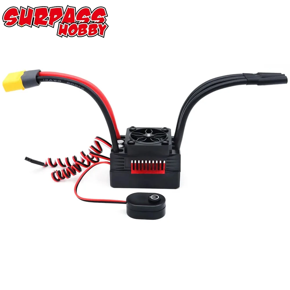 Surpasshobby تجاوز هواية صاروخ V2 الأسرع من الصوت 50A 60A 90A 110A 2-3S مقاوم للماء بدون فرش ESC 5.8 فولت/5A BEC لشاحنة سيارة RC 1:10