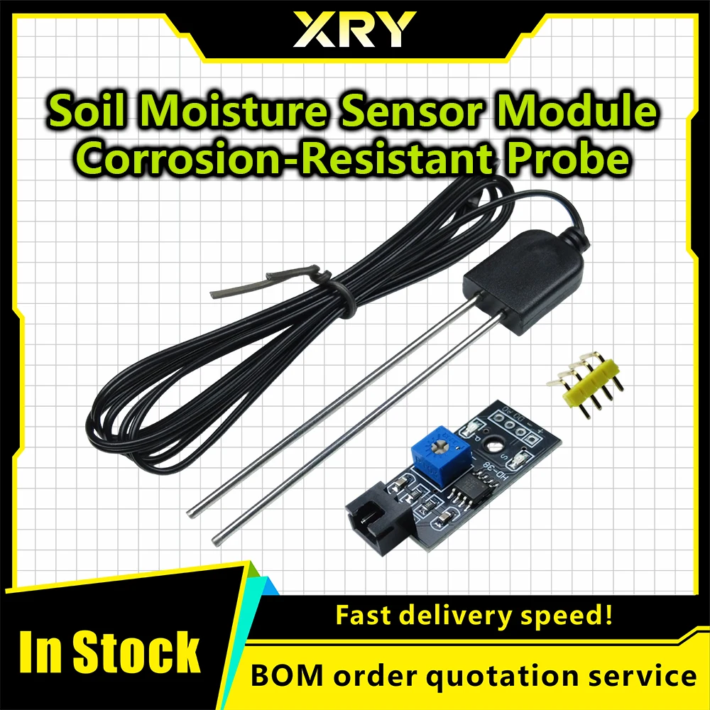 XRY Soil Moisture Sensors  Soil Detector Module Soil Moisture Test Soil Humidity Test Corrosion Resistance Probe for Arduino