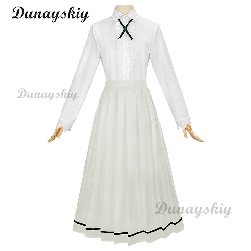 อะนิเมะ Rock Is A Lady's Modesty Otoha Kurogane คอสเพลย์สีขาวชุดวิกผม JK กระโปรง Lilisa Suzunomiya ฮาโลวีนสําหรับผู้หญิง Carnival