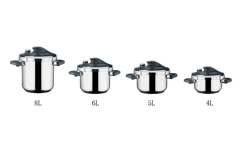 Manufacturer Commercial Steel Pressure Cooker 5L Gas Presser Cooker Stainless Steel Use For Gas And Induction Cooker