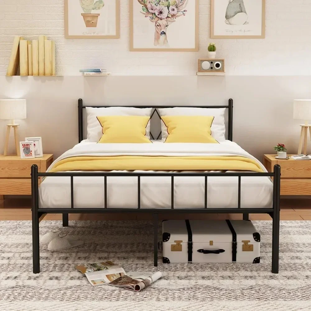 Frame with Headboard and Footboard No Box Spring Needed 14 in Heavy Duty Platform 650 lbs Full Bed Frame Easy to Assemble