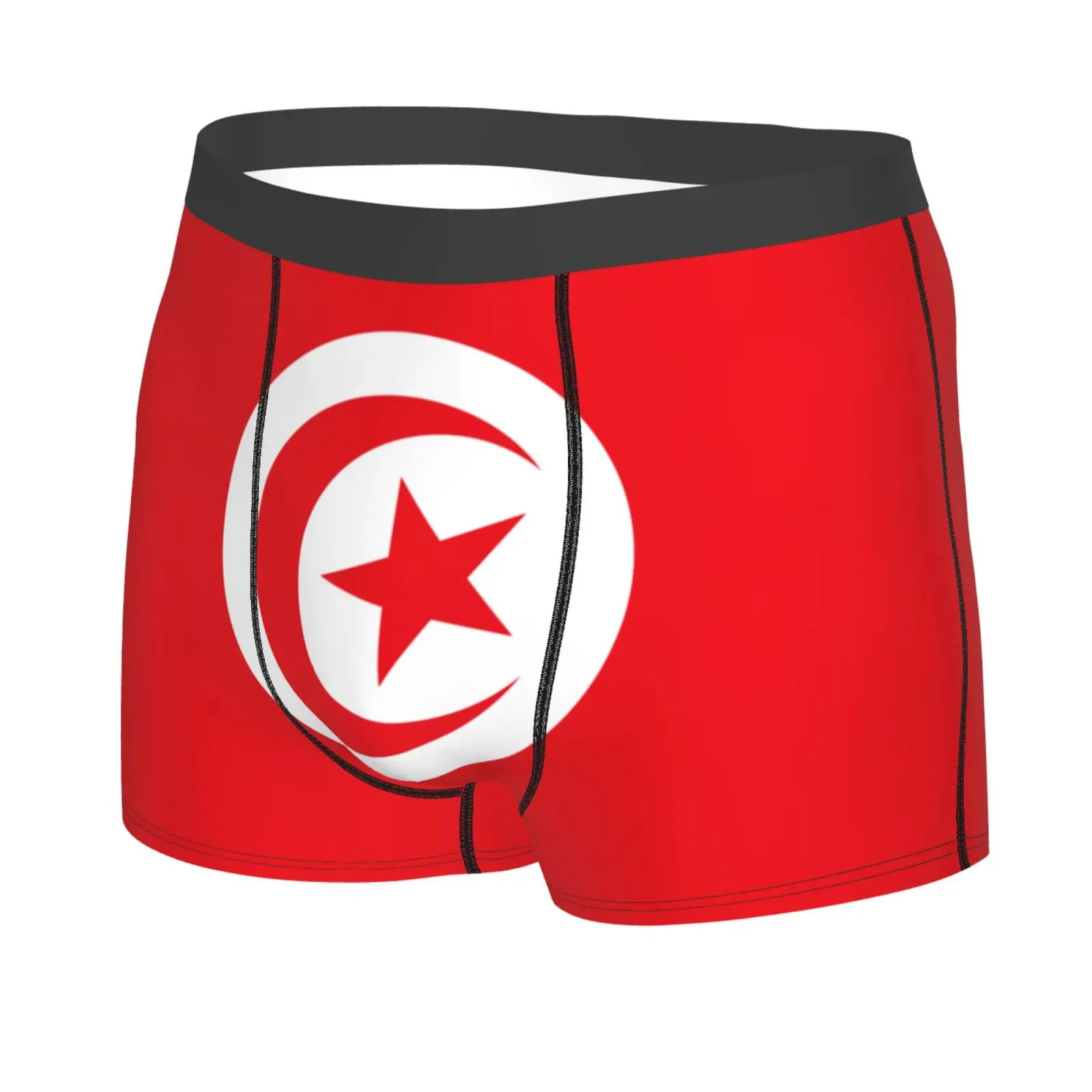 Flag of Tunisia Pattern Men's Underwear Healthy Soft Comfortable High-Quality Men's Briefs Stylish Trendy Casual Sports Panties