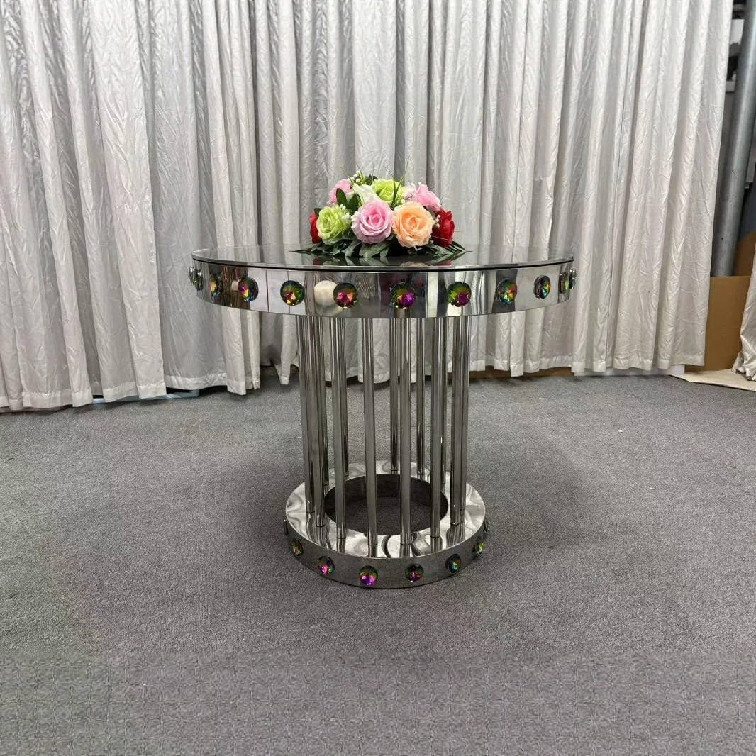 Glass Round Table Hotel Catering Glass Round Table Crystal