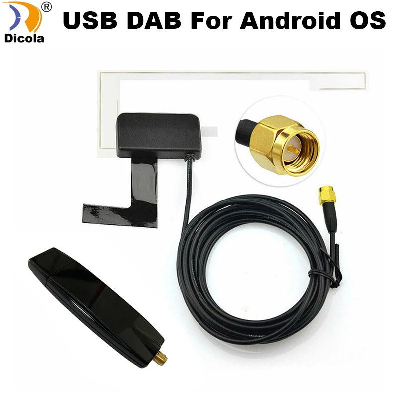 

Universal DAB+ Extension Antenna USB Portable Adapter Receiver For Android 4.4 Version Above Car Player For Europe Australia