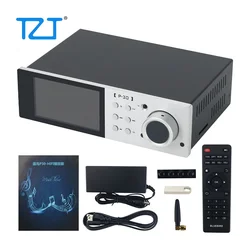 TZT Silvery/Black P30 Lossless Master Tape Player Dual ES9038Q2M Hard-drive SD Card USB Flash Drive Digital Audio Player