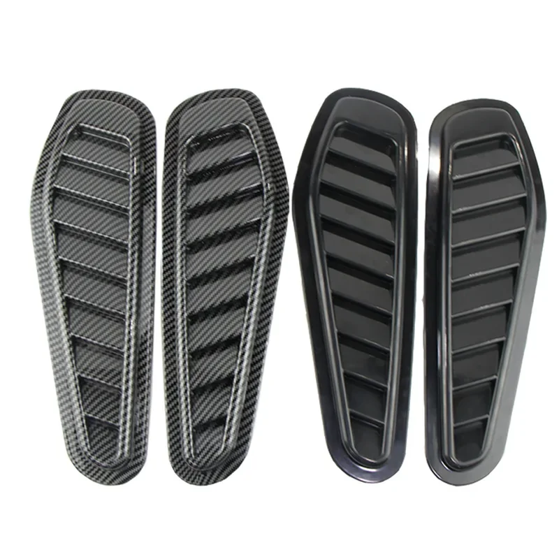 

Universal Car Air Flow Intake Decorative Scoop Bonnet Vent Hood Cover Auto Exterior Accessories Carbon Fiber