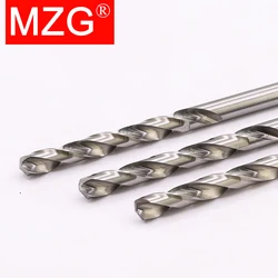 MZG 10Pcs Straight Shank 1.0mm-2.9mm HSS High Speed Steel Drill Bits 1mm 1.5mm 2mm 2.5mm For Stainless Steel Auger Metal Steel