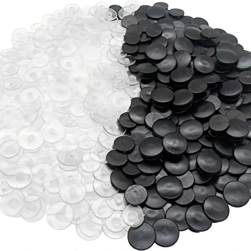 100 Stück runde Schnallen-Schuh-Charms, Croc-DIY-Zubehör, Kunststoffknöpfe für Lochschuhe, Gartenschuhe, DIY-Croc-Befestigungszubehör – Detail 2