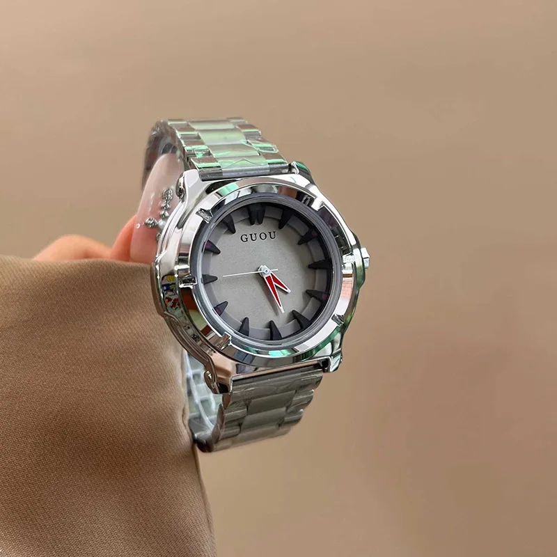 ساعة نسائية فاخرة وأنيقة وبسيطة ذات قرص كبير؛ ساعة يد نسائية فاخرة راقية؛ ساعة يد نسائية رائعة. #1