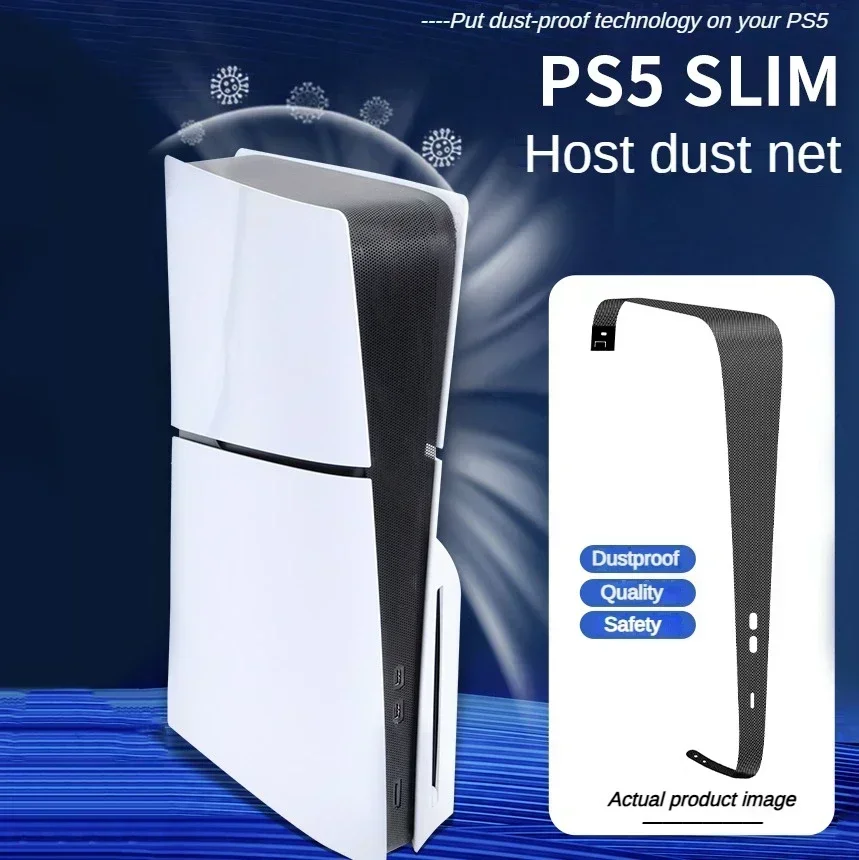 ฝาครอบกันฝุ่นตาข่ายป้องกันสําหรับ PS5 Slim อุปกรณ์เสริมผิวล้างทําความสะอาดได้ป้องกันฝุ่น Anti PET Hair ตกแต่งกลางด้านข้างสุทธิหน้าจอ