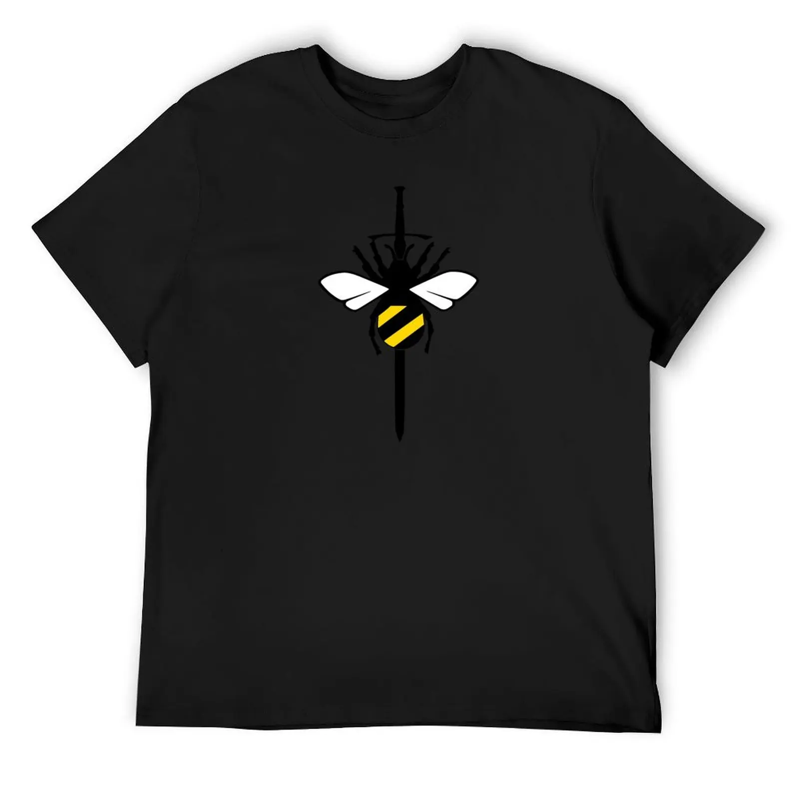 Logo (Black, white, yellow) T-Shirt quick-drying anime figures tops tee shirts for men