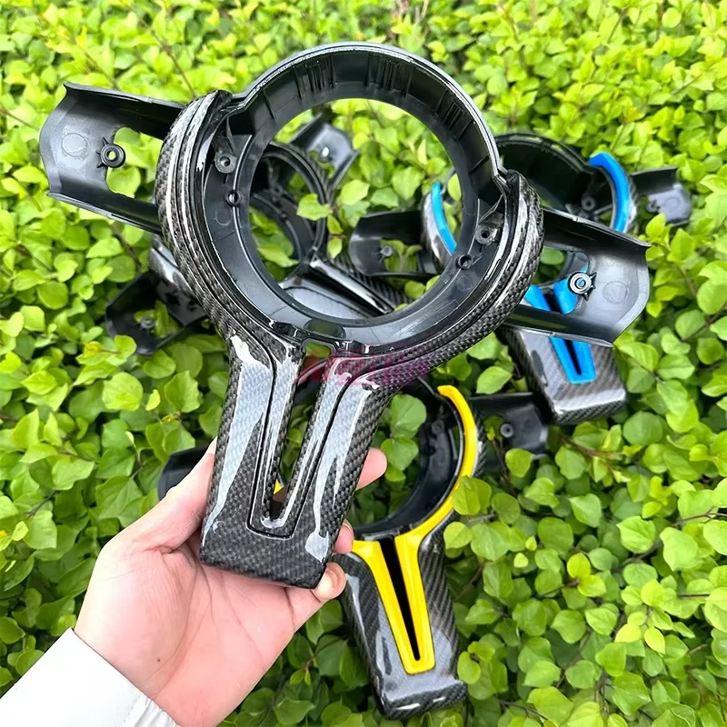 Suitable for BMW M-series F80 F82 F10 F06 F12 F13 F15 F16 M-sport F20 F22 F30 F31 F32 F33 steering wheel trim genuine carbon fib