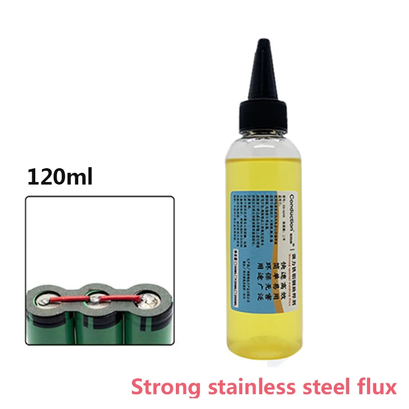 

120ml Stainless Steel Flux Soldering Paste Liquid Solder Tool Quick Welding Effective Liquid Welding Materials Soldering Tool