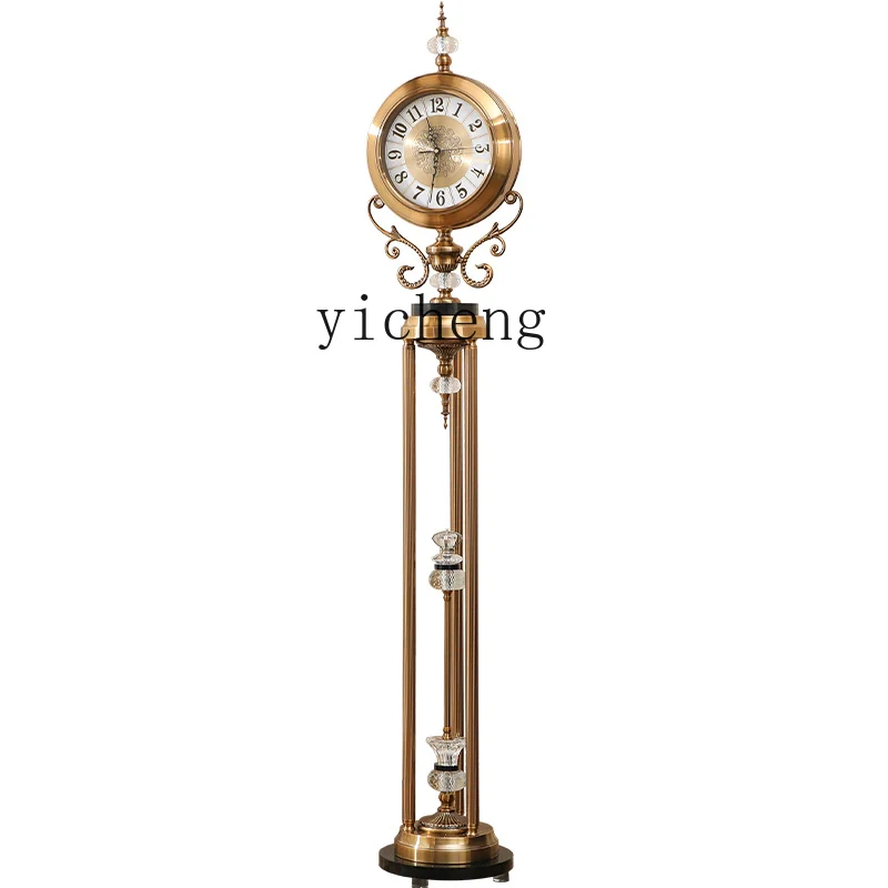 

XL European metal floor clock American light luxury household vertical decorative clock