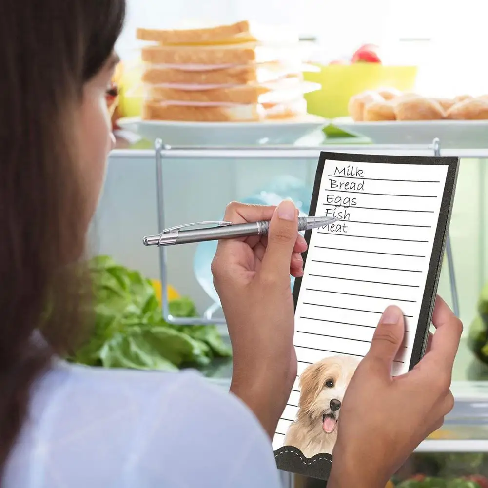 Magnetic Notepads Magnetic Notepads for Refrigerator Eco-friendly Cartoon Magnetic Note Pads for Fridge Save Time with Versatile