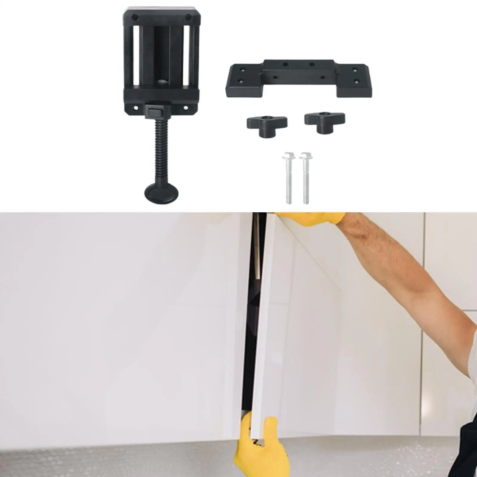 

Cabinet Hardware Jig for Installing Cabinets Woodworking Tool Frame Leveling Heavy Duty Adjustable Cabinet Door Mounting Jig