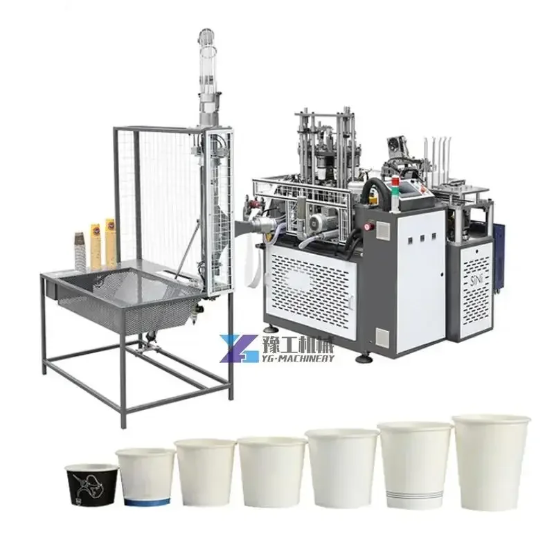 3-12oz Paper Cups Double Wall Making Machine Paper Cup Production Machine High Speed Automatic Coffee Paper Cup Making Machine