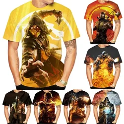 Men Tshirt 3D Print Hot Game Mortal Kombat 11 Graphic T Shirts For Men Casual Short Sleeve Tee Tops Oversized T Shirt Streetwear