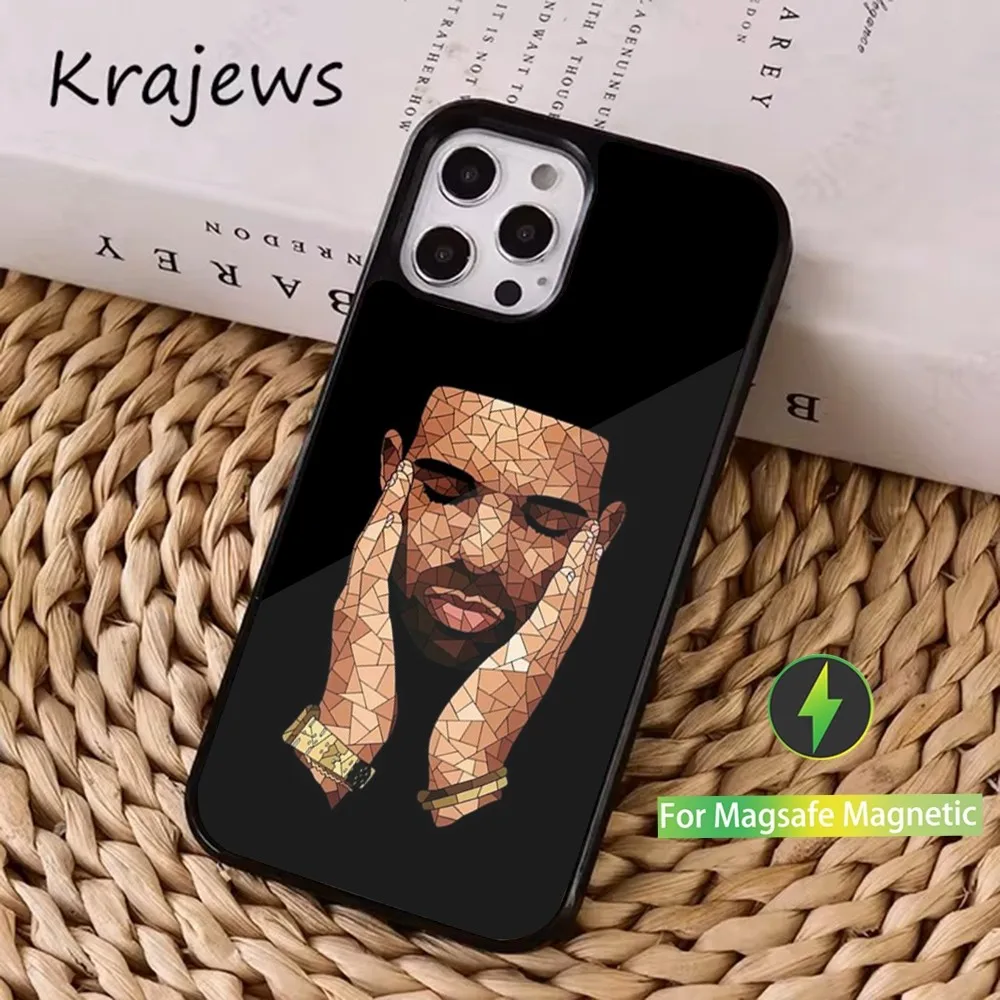 R-Rapper D-Drake Phone Case Case for iPhone 15,14,13,12,11,Pro,Max,Plus Mini Magsafe Magnetic Wireless Charging