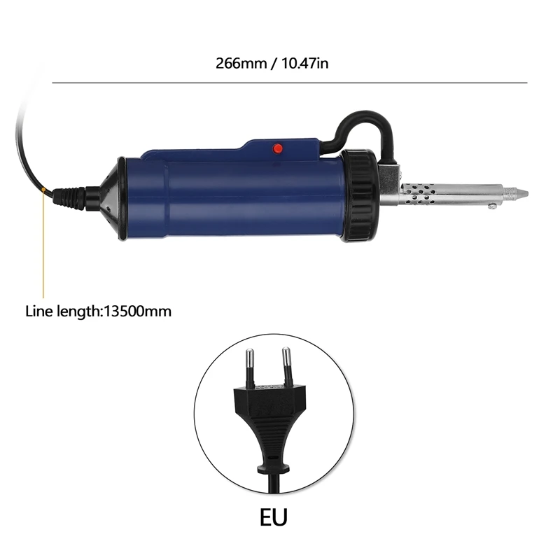 Máquina de desoldagem adt03 automática portátil elétrica solda estanho otário vácuo remover bomba plugue da ue