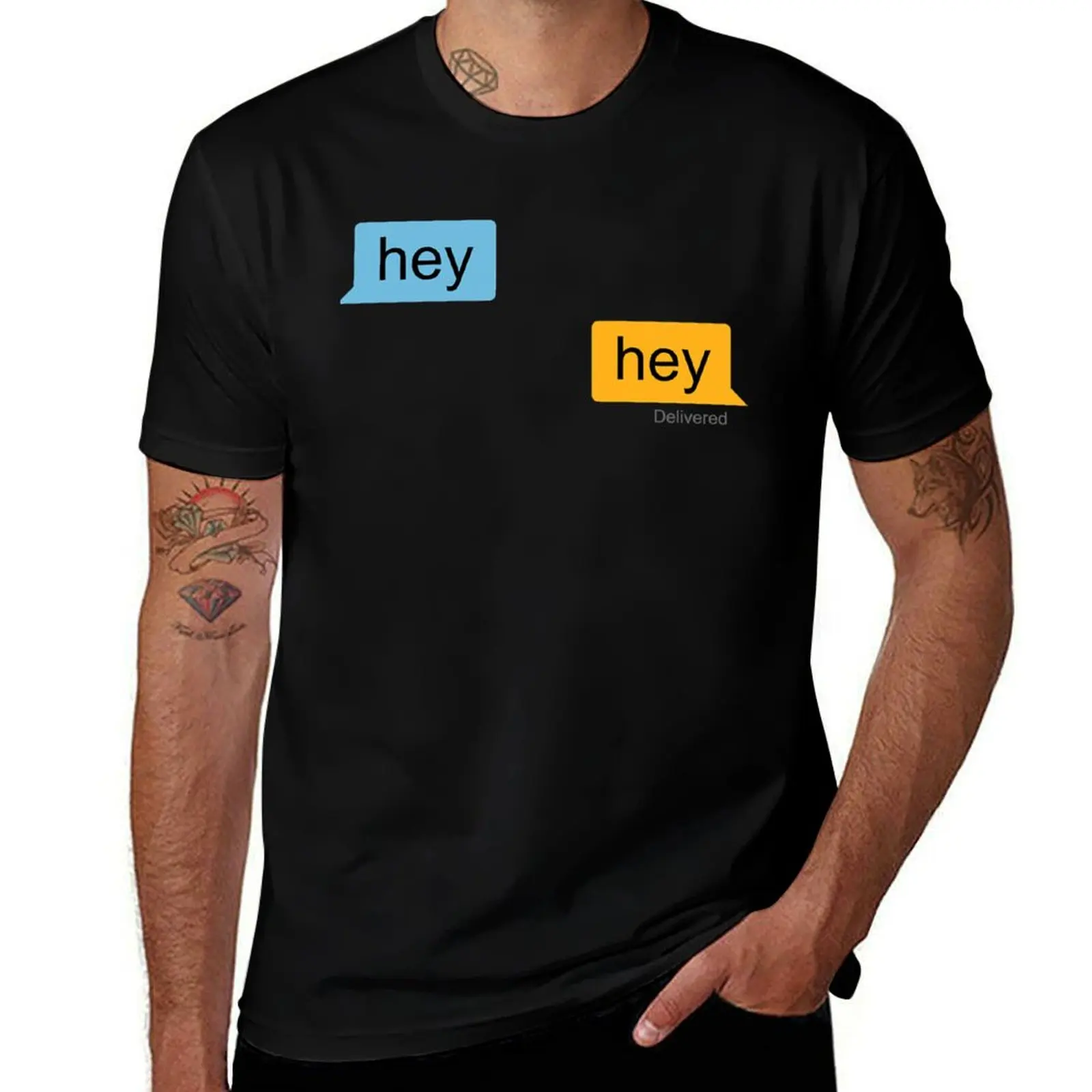 

cotton t funny essential t Hey T-Shirt shirts Grindr shirt