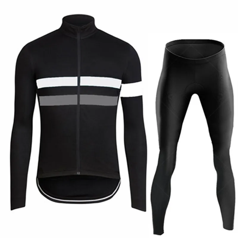 2024 New Autumn Long Sleeve Bib Pants Cycling Jersey Set Ropa Ciclismo Bicycle Clothing Bike Jersey Uniform Men Clothe