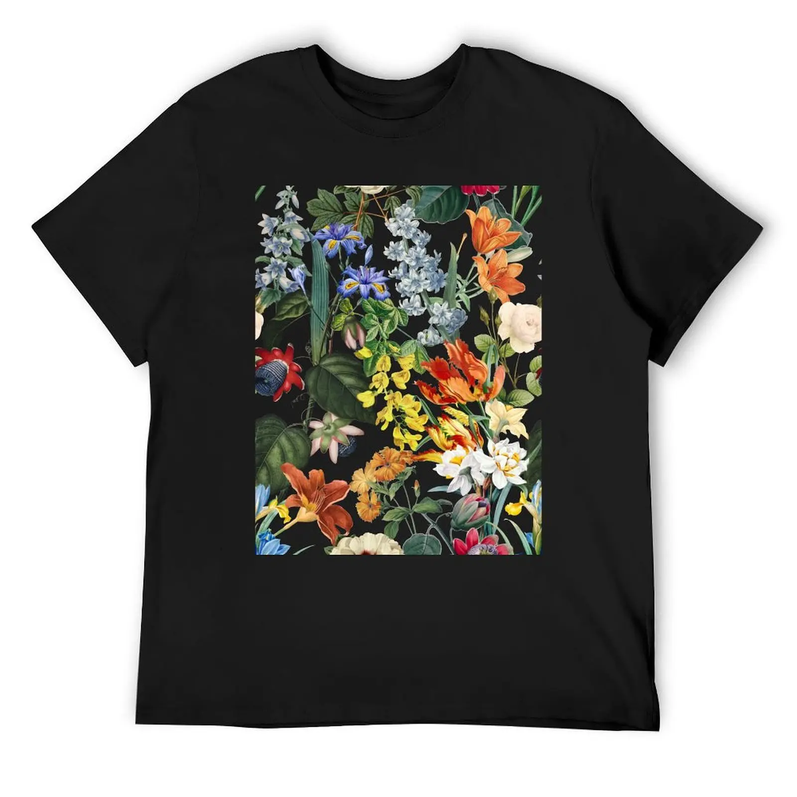 

Vintage Exotic Flower Botanical Garden T-Shirt for a boy aesthetic clothes Short sleeve tee mens funny t shirts