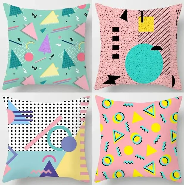 Geometric Patterned Cushion Covers For A Trendy Look Pattern Cushion Cover Suitable For Sofa Bedroom Car Pillow Cover
