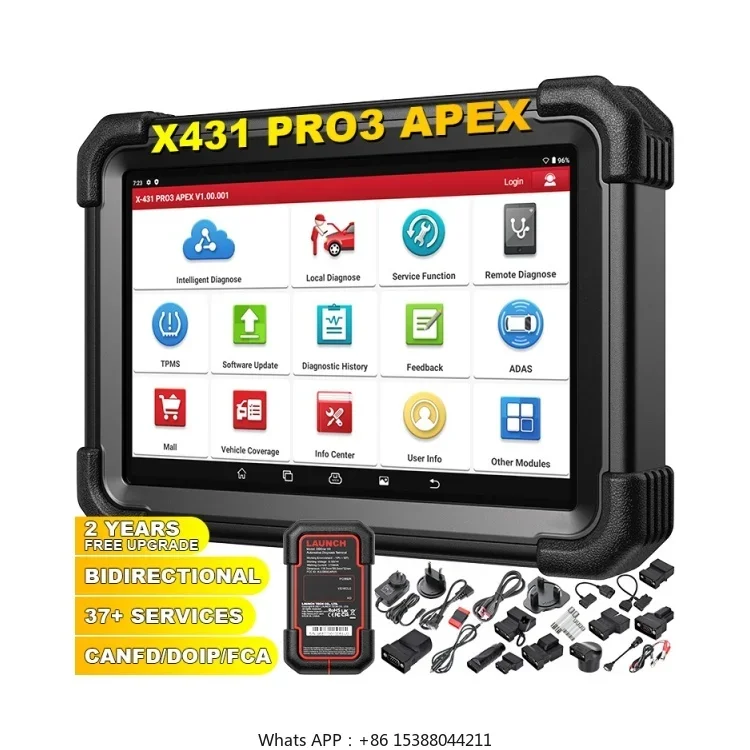 lau nch X431 Pro3 APEX ob d2 Auto Car Diagnostic Automotive Scanner Tool Vehicle Machine Diagnosis Tools For Cars X-431 PRO3SPro